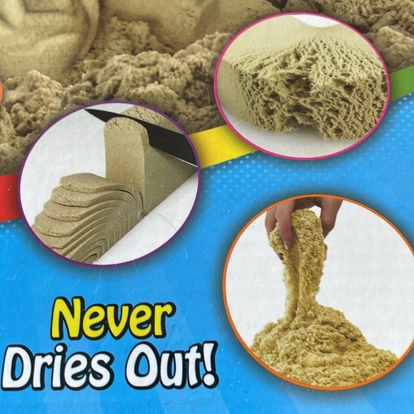 Silly Sand Ice Cream Set Sand Net Weight 18oz 5 Piece Set Never Dries Out - Picture 3 of 6